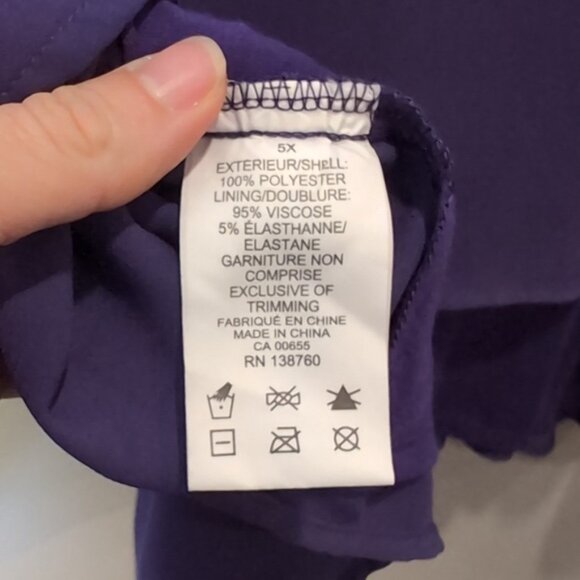 Reitmans Purple Sleeveless Blouse - Picture 10 of 10